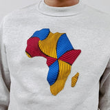 Colourful Everyday Sweater - Africa Map