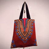 Colourful Tote Bag - Wax Fabric