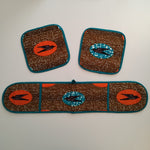 Colourful Oven Mitts Set