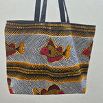 Colourful Shopping Bag - Wax Fabric