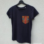 Tshirt with 'Dashiki' Wax Pocket