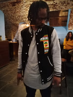 Varsity Jacket ' Number 1' - African print wax fabric