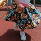 Colourful Girl's Skirt - Floral wax print