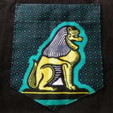 Vlisco Lion's Head Handstitched Pocket Women's T-shirt