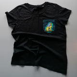 Vlisco Lion's Head Handstitched Pocket Women's T-shirt