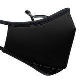 Black Reusable Mask - Adjustable Straps